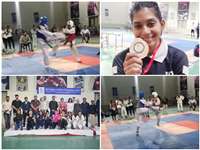 देवी अहिल्‍या विवि की ताईक्‍वांडो महिला प्रतियोगिता आयोजित, 49 किलो वजन समूह में इंदौर की मोनिका देवड़ा प्रथम