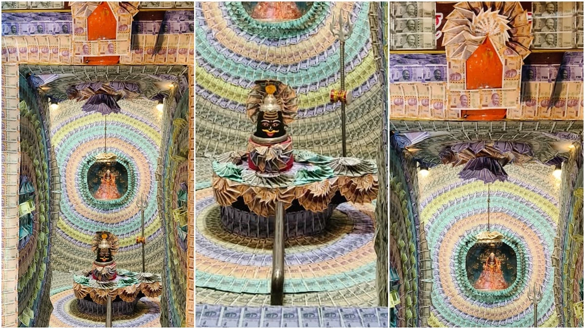 उज्जैन के बड़नगर में श्री बुद्धेश्वर महादेव का 1 करोड़ 31 लाख रुपये के नोटों से हुआ शृंगार