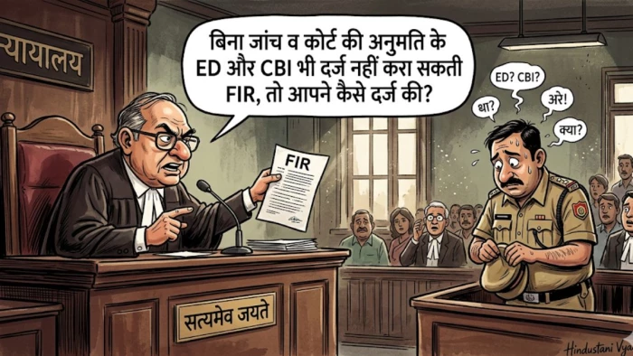जज ने थानाप्रभारी से पूछा, 'बिना जांच और कोर्ट की अनुमति के ED-CBI भी दर्ज नहीं करा सकती FIR, तो आपने कैसे दर्ज की'