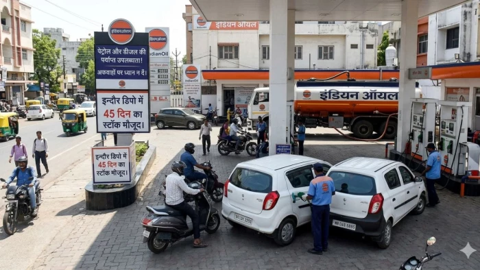 इंदौर वालों के लिए राहत, पेट्रोल पंपों पर सुधरे हालात, नायरा व जियो के पेट्रोल पंपों पर दाम बढ़े