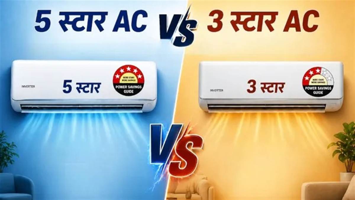 5-Star vs 3-Star AC: कौन-सा एसी बचाएगा बिजली बिल और देगा बेहतर कूलिंग?