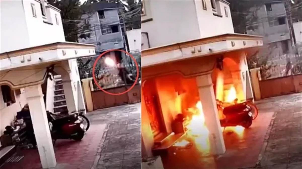 कोयंबटूर में ब्रेकअप से बौखलाया बॉयफ्रेंड... प्रेमिका के घर पर फेंका केरोसिन बम, देखें वायरल वीडियो