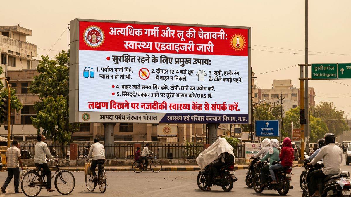 MP में हीटवेव को लेकर स्वास्थ्य एडवाइजरी जारी, दोपहर 12 से शाम 4 बजे तक सीधी धूप से बचने की सलाह