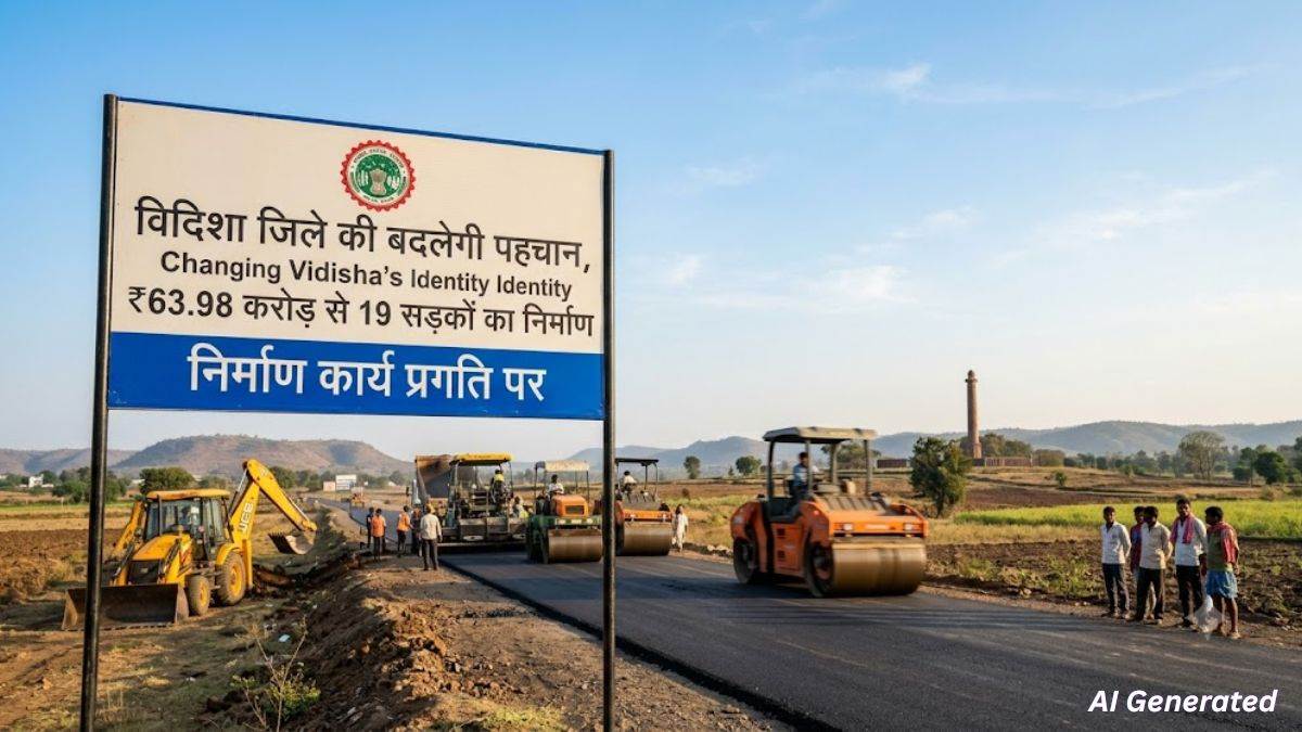 विदिशा जिले की बदलेगी पहचान, 63.98 करोड़ रुपये से 19 सड़कों का होगा निर्माण, बड़ी मंजूरी नौलास-लखूली-दरगंवा-तिलक मार्ग के लिए दी गई