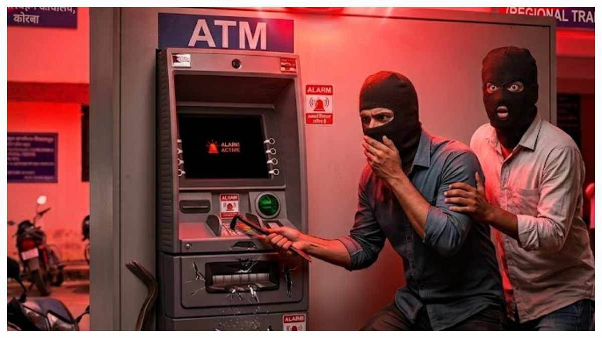 कोरबा में एटीएम तोड़ने कटर और सब्बल लेकर आए थे खूंखार नकाबपोश!, चोर थे या कोई बड़ा गिरोह?