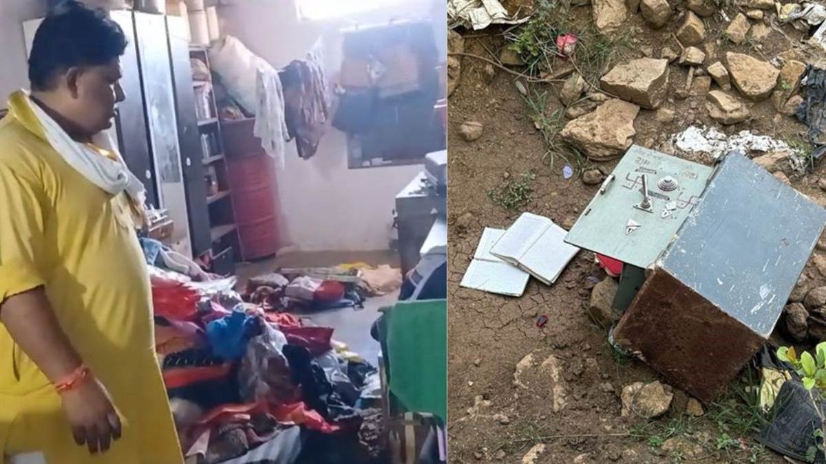 शिवपुरी: पार्षद के सूने घर में दुस्साहसिक चोरी: गहनों से भरी 3 क्विंटल की तिजोरी उन्हीं की बाइक पर लाद ले गए, लाखों के जेवरात पार