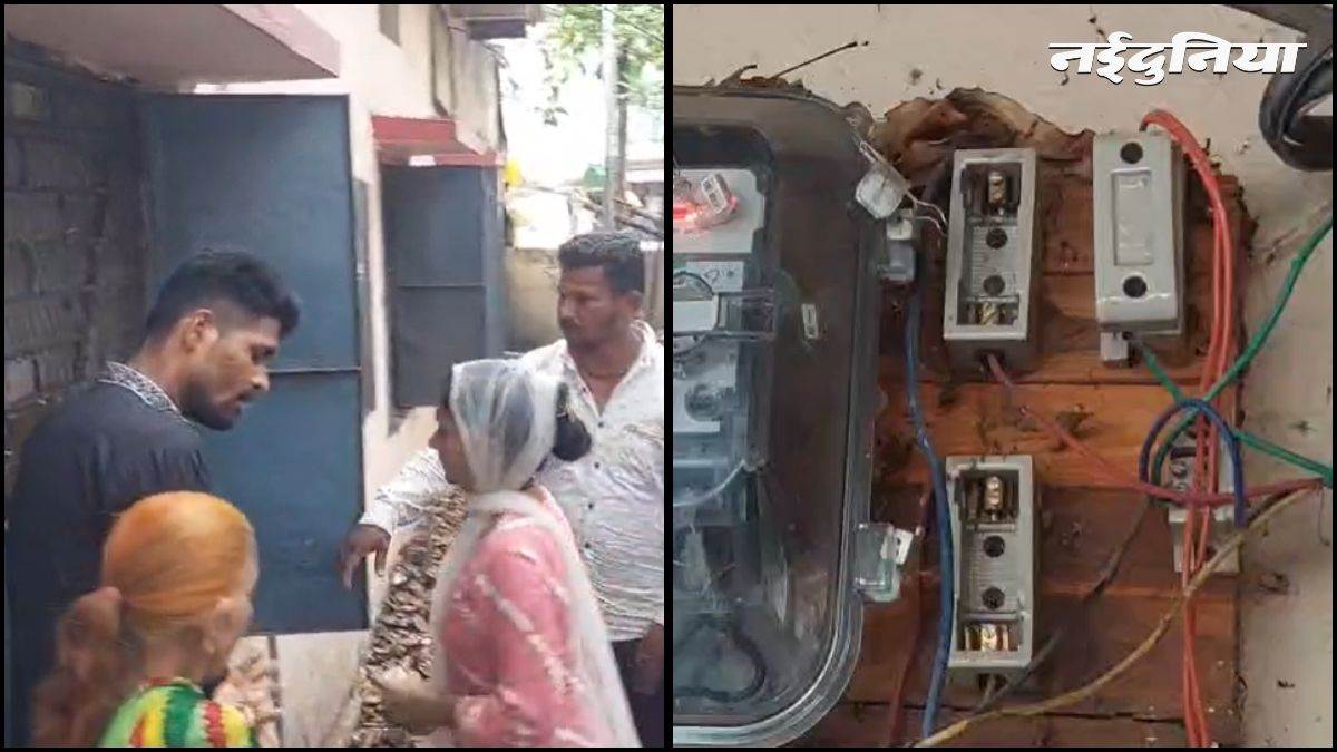 खंडवा में बिजली संकट पर फूटा गुस्सा, महिलाओं ने बिजली दफ्तर के गेट पर मारीं लातें, बोले- बाहर निकलो; तेवर देख भागे कर्मचारी