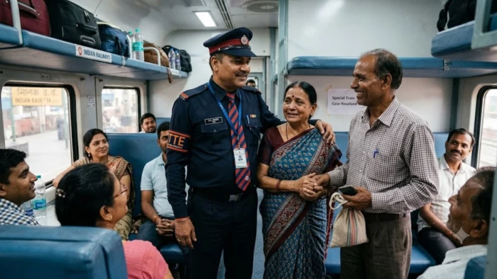 रेलवे टीटीई की सजगता से बची महिला यात्री की जान, स्पेशल ट्रेन में संवेदनशीलता दिखाकर परिजनों से मिलाया