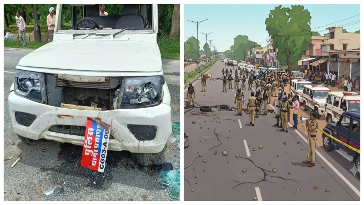 सात घंटे तक जाम रहा प्रतापपुर-अंबिकापुर मुख्य मार्ग: वाहनों में तोड़फोड़ और पथराव के बाद अब स्थिति नियंत्रण में