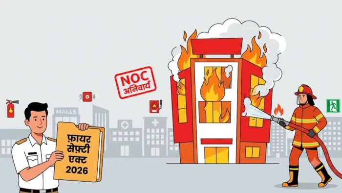 नए नियम लागू होते ही होगी कार्रवाई, बिना फायर एनओसी संचालित भवनों पर कसेगा शिकंजा