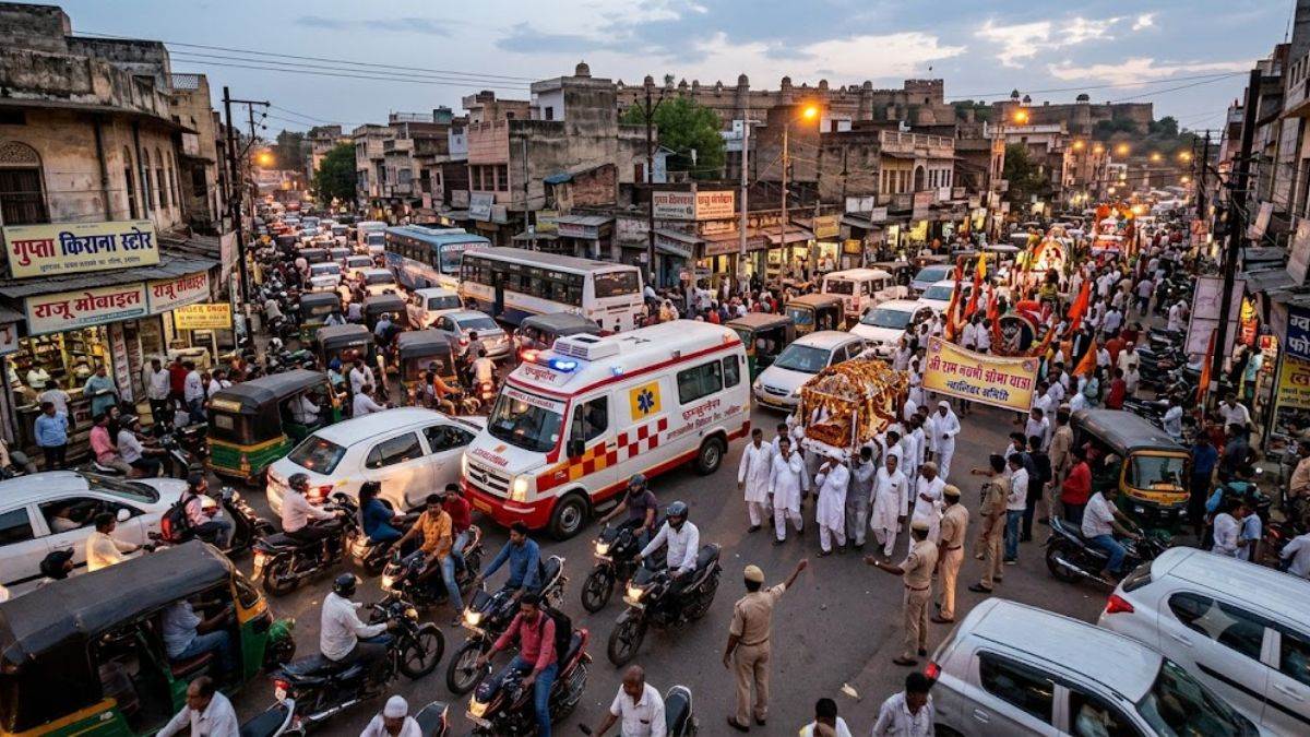 दिनभर जाम से कराहा ग्वालियर, एंबुलेंस से लेकर शव यात्रा तक फंसी, कहीं जुलूस तो कहीं ट्रैफिक एडवायजरी जारी नहीं होने से बिगड़ी स्थिति