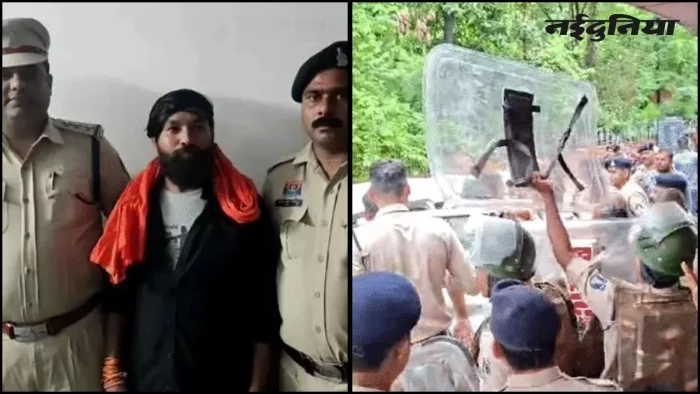 बिलासपुर हिंसा का मुख्य आरोपी एमपी से गिरफ्तार, 28 अगस्त से चल रहा था फरार, समर्थकों के हंगामे के बीच भेजा जेल