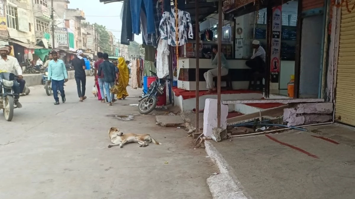 अतिक्रमण हटाने के दौरान अधिकारियों से गाली गलौच, दुकानाें के सामने बैठे लोग लेकिन नहीं रुका बुलडोजर