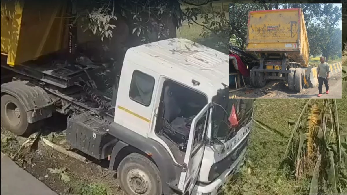 कटनी से उमरिया आ रहा ट्रक अनियंत्रित होकर दुकान में घुसा, बेटे की मौत; पिता हुए घायल