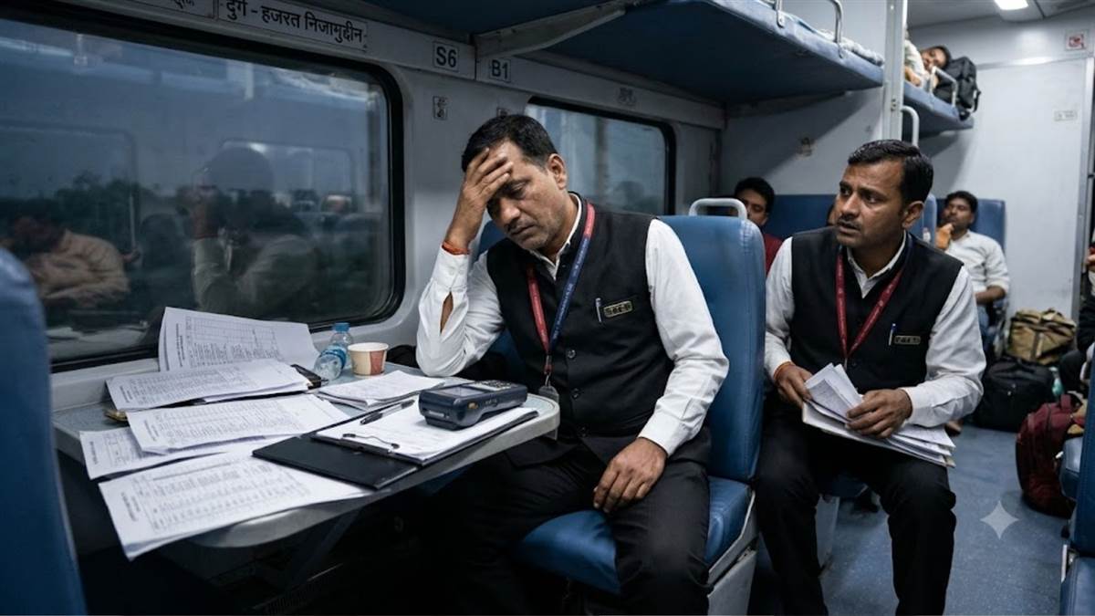 छत्तीसगढ़ संपर्क क्रांति एक्सप्रेस में TTE से कराई जा रही 44 घंटे की ड्यूटी, रेल यूनियन ने की श्रम आयुक्त से शिकायत