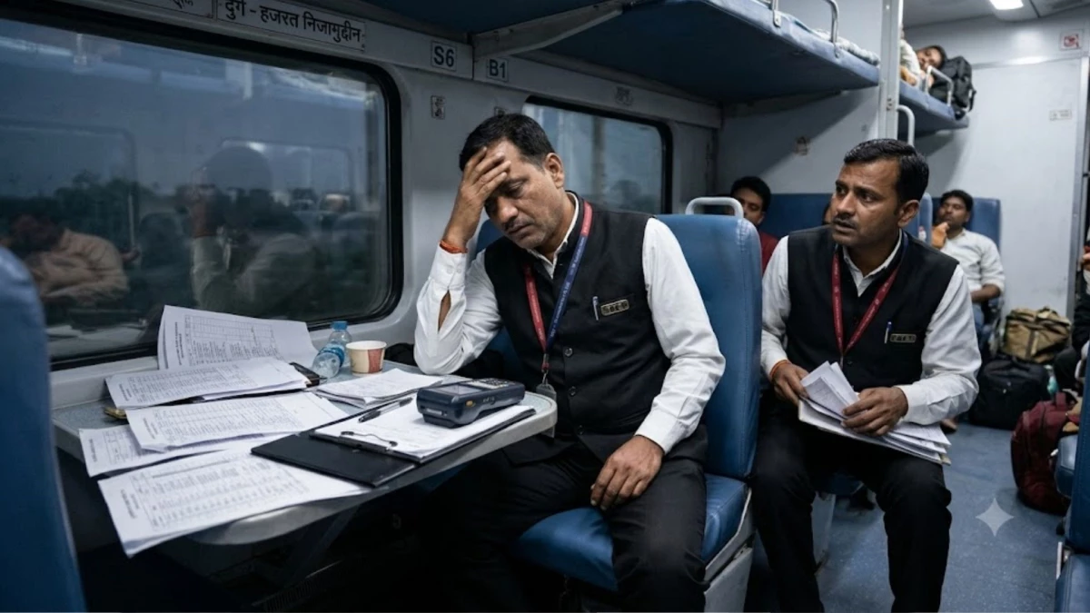 छत्तीसगढ़ संपर्क क्रांति एक्सप्रेस में TTE से कराई जा रही 44 घंटे की ड्यूटी, रेल यूनियन ने की श्रम आयुक्त से शिकायत