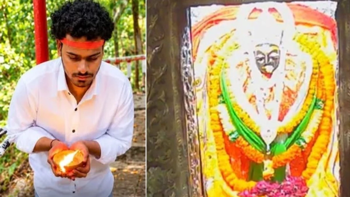 प्रेमिका से शादी के लिए हाथ में दीया और घुटनों के बल चढ़ीं मैहर के मां शारदा मंदिर की 1,100 सीढ़ियां