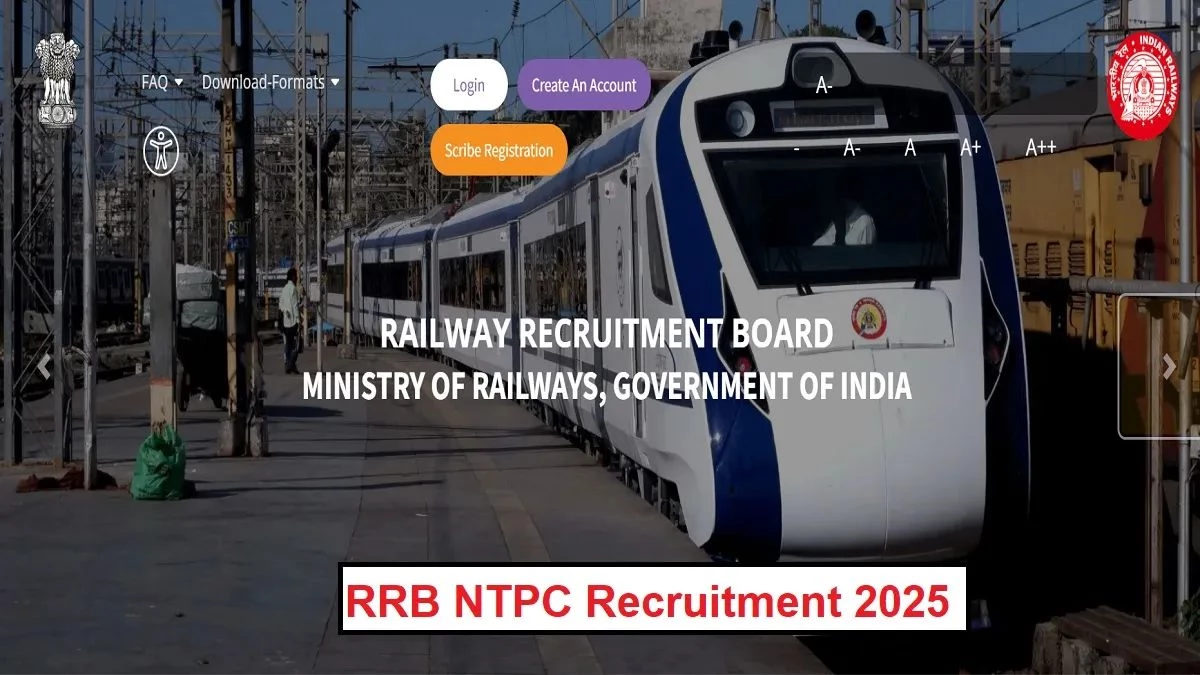 रेलवे में सरकारी नौकरी का सुनहरा मौका! RRB NTPC 2025 आवेदन की लास्ट डेट कल, 12वीं और ग्रेजुएट पास युवा तुरंत भरें फॉर्म