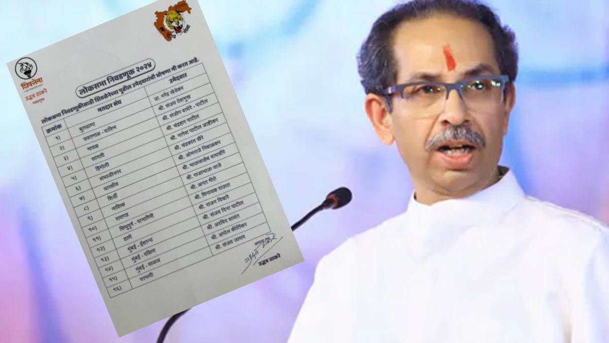Maharashtra LS Polls: शिवसेना उद्धव गुट ने 17 प्रत्याशियों की लिस्ट जारी की, देखिए कहां से किसे मिला मौका