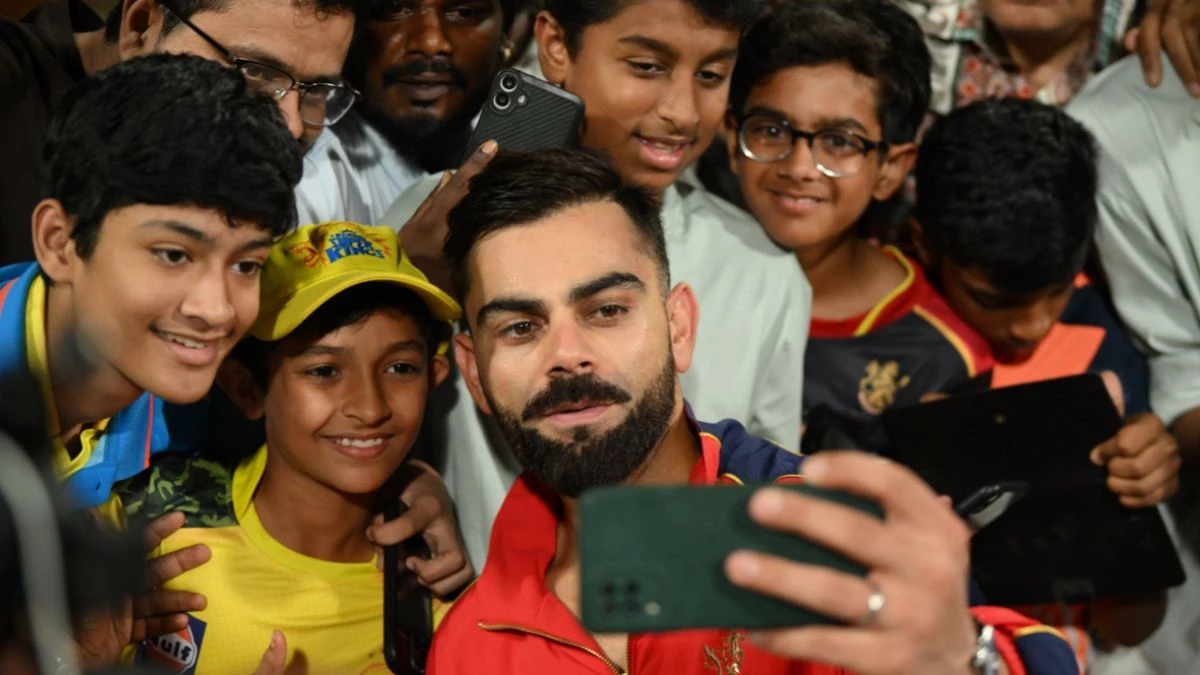 RCB vs CSK :: MA Chidambaram Stadium saw Kohli fans of CSK, watch video