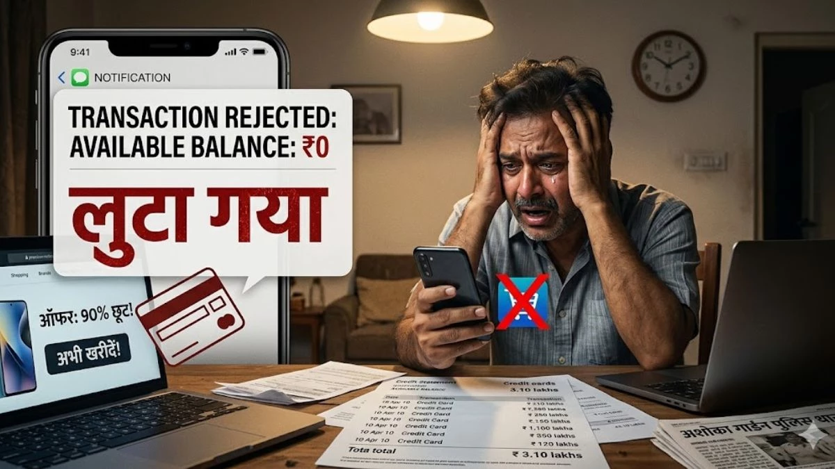 सावधान! मोबाइल के 'आकर्षक ऑफर' ने खाली किया क्रेडिट कार्ड, भोपाल के शोरूम मैनेजर से 3.10 लाख की ठगी