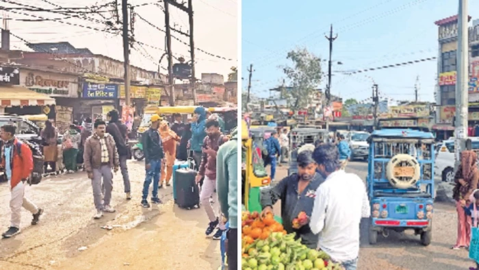 भोपाल जंक्शन के बाहर आधी रह गई सड़क! ऑटो, अतिक्रमण, गड्ढों और ट्रैफिक जाम से रोजाना 40 हजार यात्री परेशान