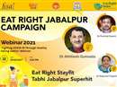 Jabalpur News: Eat Right Jabalpur webinar on 28