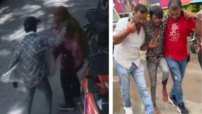 उज्जैन के दवा बाजार में युवती पर चाकू से किए 14 वार, पुलिस से बचने के लिए भागा तो घायल हुआ आरोपी
