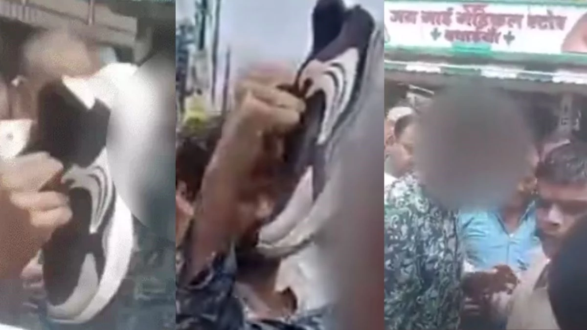 शिवपुरी में सिर पर जूते रख मंगवाई माफी, पंचायत की दबंगई पर फूटा व्यापारियों का गुस्सा, कांग्रेस ने BJP पर किया सवाल