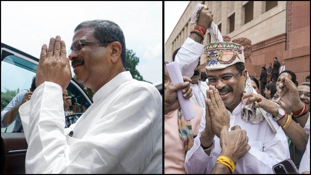 धर्मेंद्र प्रधान का संसद में भव्य स्वागत, विपक्ष ने उठाए सवाल