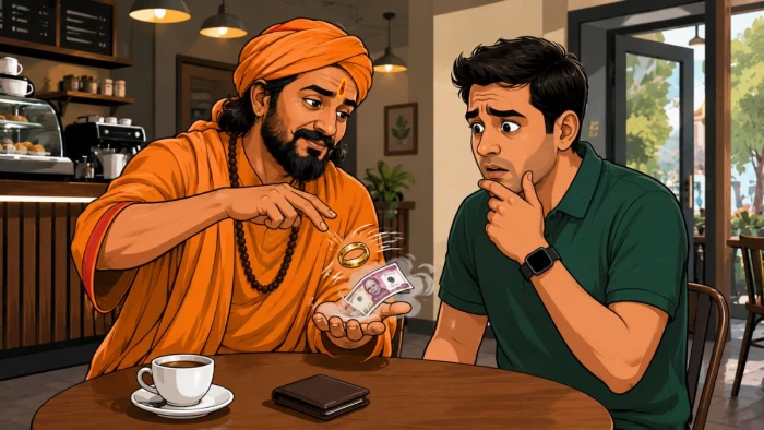 'ग्रह दोष' मिटाने आए थे बाबा जी, कैफे संचालक का पर्स और अंगूठी ही 'साफ' कर गए: भोपाल में कैफे संचालक को बनाया शिकार