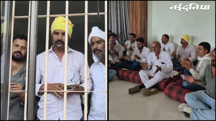 हरदा में आंदोलन कर रहे कई किसान नजरबंद, भोपाल कूच करने से पहले ही पुलिस ने रोका, विरोध में किया हनुमान चालीसा का पाठ