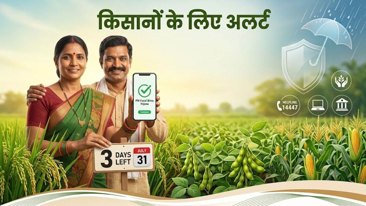 किसानों के लिए बड़ा अपडेट: फसल नुकसान का मुआवजा चाहिए तो 31 जुलाई तक बीमा कराएं, जान लें 72 घंटे का नियम