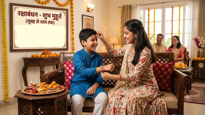 राखी बांधने के लिए सुबह से शाम तक ये रहेंगे अभिजीत, गोधूलि और चौघड़ियानुसार मुहूर्त
