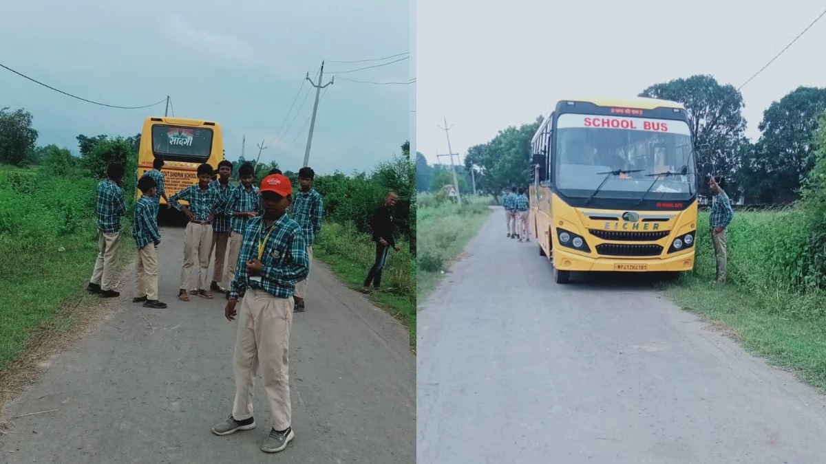 MP में छात्रों को लेकर जा रही स्कूल बस का डीजल खत्म, बीच रास्ते फंसे बच्चे; सुरक्षा पर उठे गंभीर सवाल