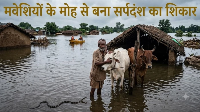बस्तर में गाय- बैल का मोह पड़ा भारी, घर आए राहत दल को लौटाया, बाढ़ के बीच फंसे ग्रामीण की सांप के डसने से हुई मौत