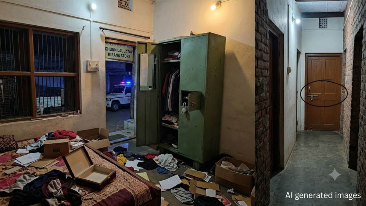 ग्वालियर में किराना कारोबारी के घर में चोरों का धावा, परिजनों को कमरों में बंद कर 13 लाख के गहने किए पार