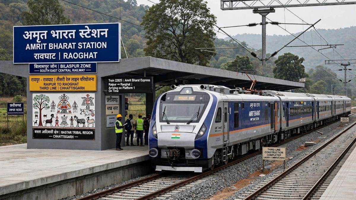 छत्तीसगढ़ में रेल नेटवर्क को नई रफ्तार, 10,775 करोड़ रुपये से 11 परियोजनाएं पूरी, खरसिया-धरमजयगढ़ और रावघाट तक नई रेल लाइन