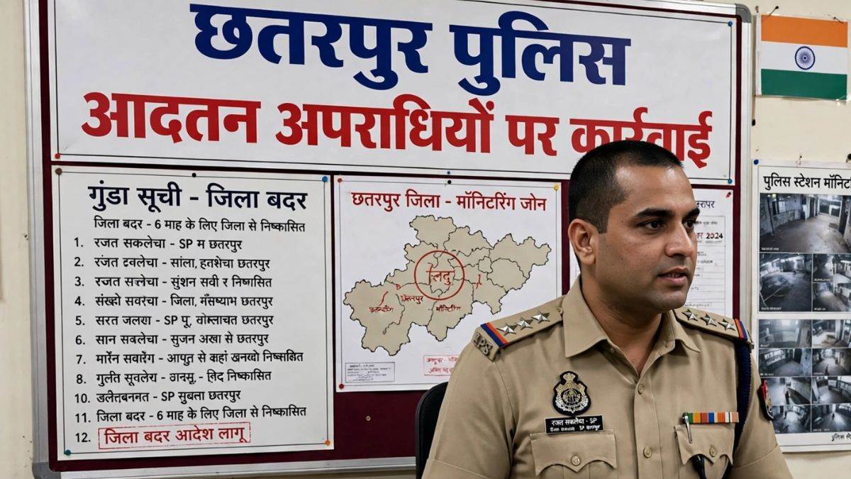 छतरपुर पुलिस का एक्शन, 27 के खिलाफ जिलाबदर की कार्रवाई; 56 गुंडा लिस्ट में शामिल