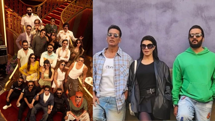 Housefull 5: अक्षय कुमार, रितेश क्रूज पर कर रहे हाउसफुल की शूटिंग, इन हसीनाओं संग स्टाइल में दिया पोज