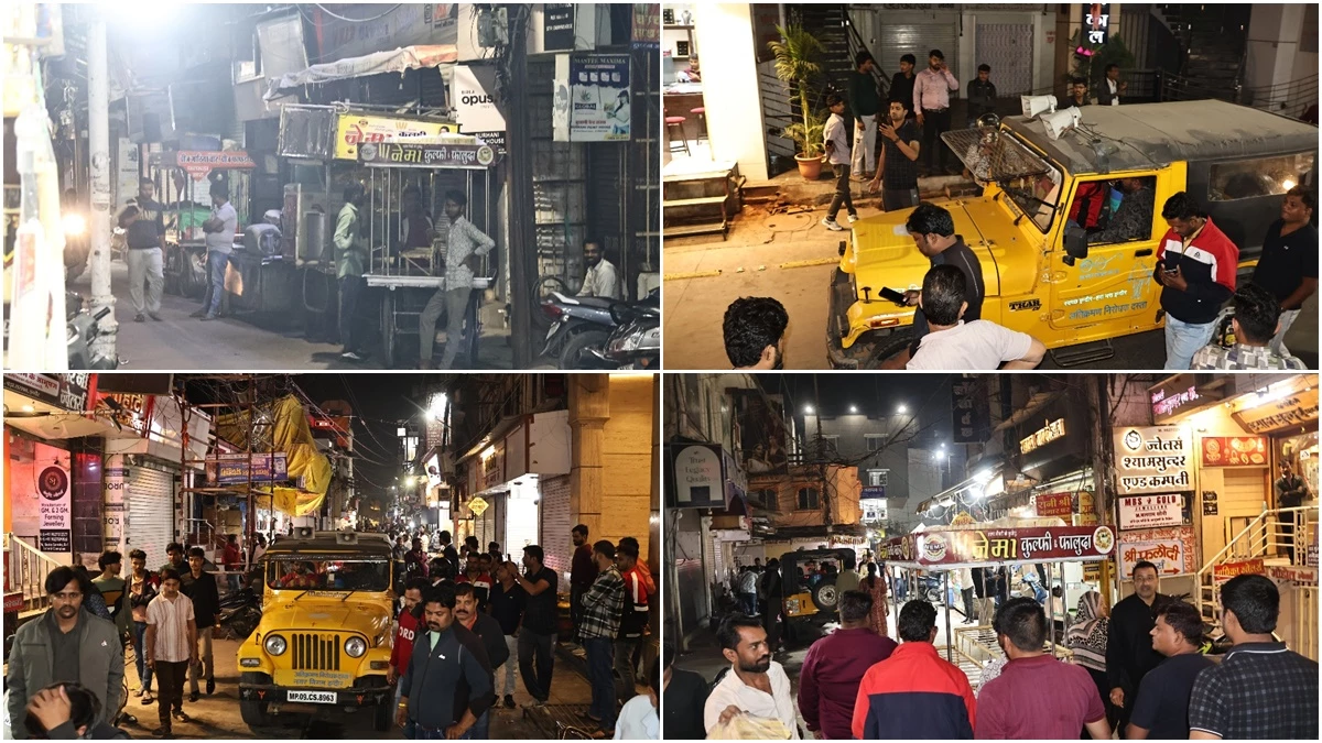 इंदौर सराफा बाजार से सिमटने लगी चौपाटी, दुकानों की संख्या पर विवाद