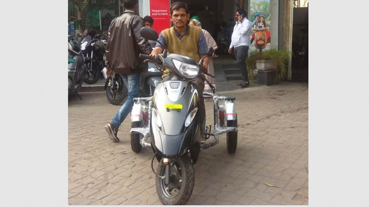 Indore News: दिव्यांग नितेश अब खुद के वाहन से बेचेगा सब्जी, परिवार का करेगा भरण पोषण