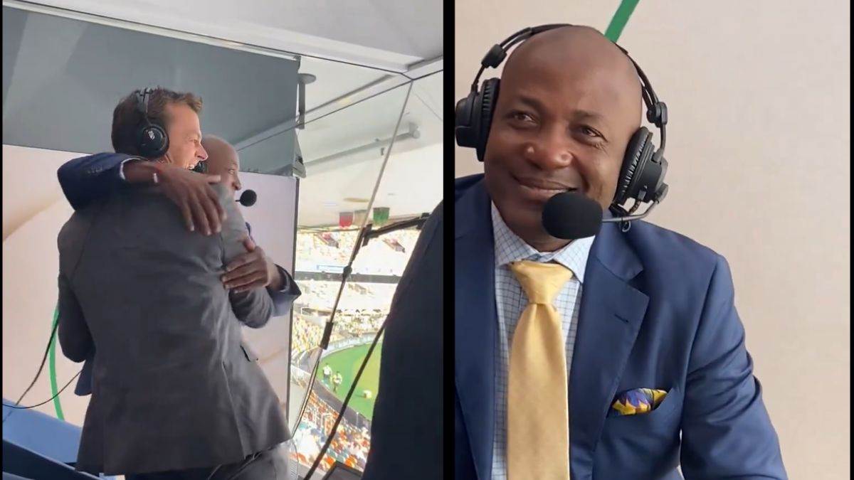 Brian Lara: कमेंट्री बॉक्स में एडम गिलक्रिस्ट के गले लग रो पड़े ब्रायन लारा, सालों पुराना दर्द हुआ दूर, देखें वीडियो