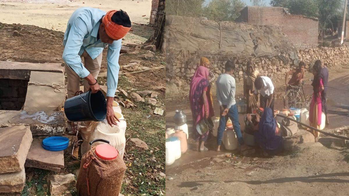 शिवपुरी जल समस्या समाचार: मदकपुरा में एक व्यक्ति और एक भिक्षुक ने पानी पीने को किया मजबूर