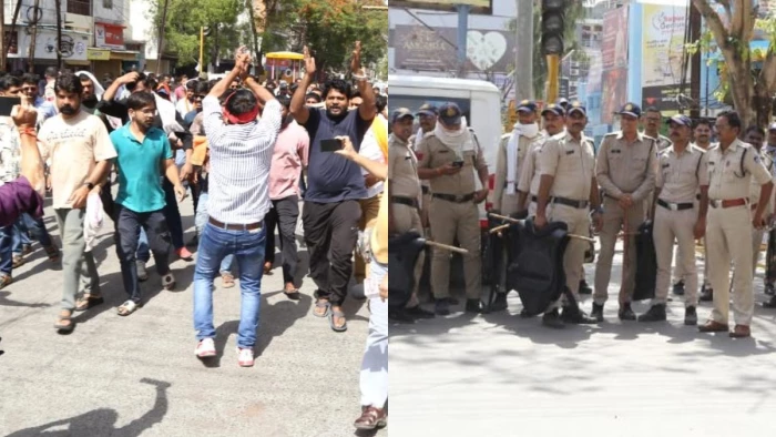 रतलाम के सिविक सेंटर में मिला गाय का कटा सिर, भड़के हिंदू संगठनों ने किया सड़क पर चक्काजाम