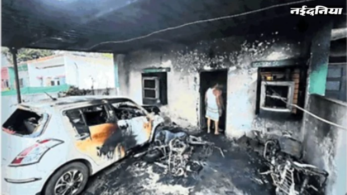 Durg News: जिंदा जलाने के लिए घर बंद करके लगा दी आग, बाल-बाल बचा शिक्षक का परिवार