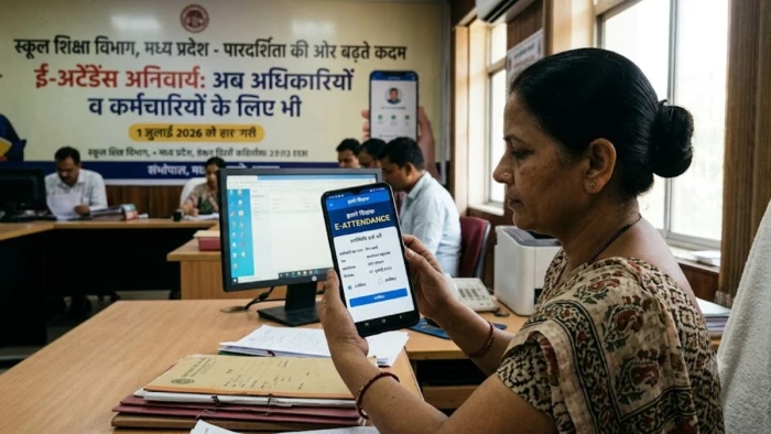 एमपी के सरकारी स्कूलों में 1 जुलाई से बदले नियम, शिक्षक ही नहीं अधिकारियों और कर्मचारियों के लिए अनिवार्य होगी ऑनलाइन हाजिरी