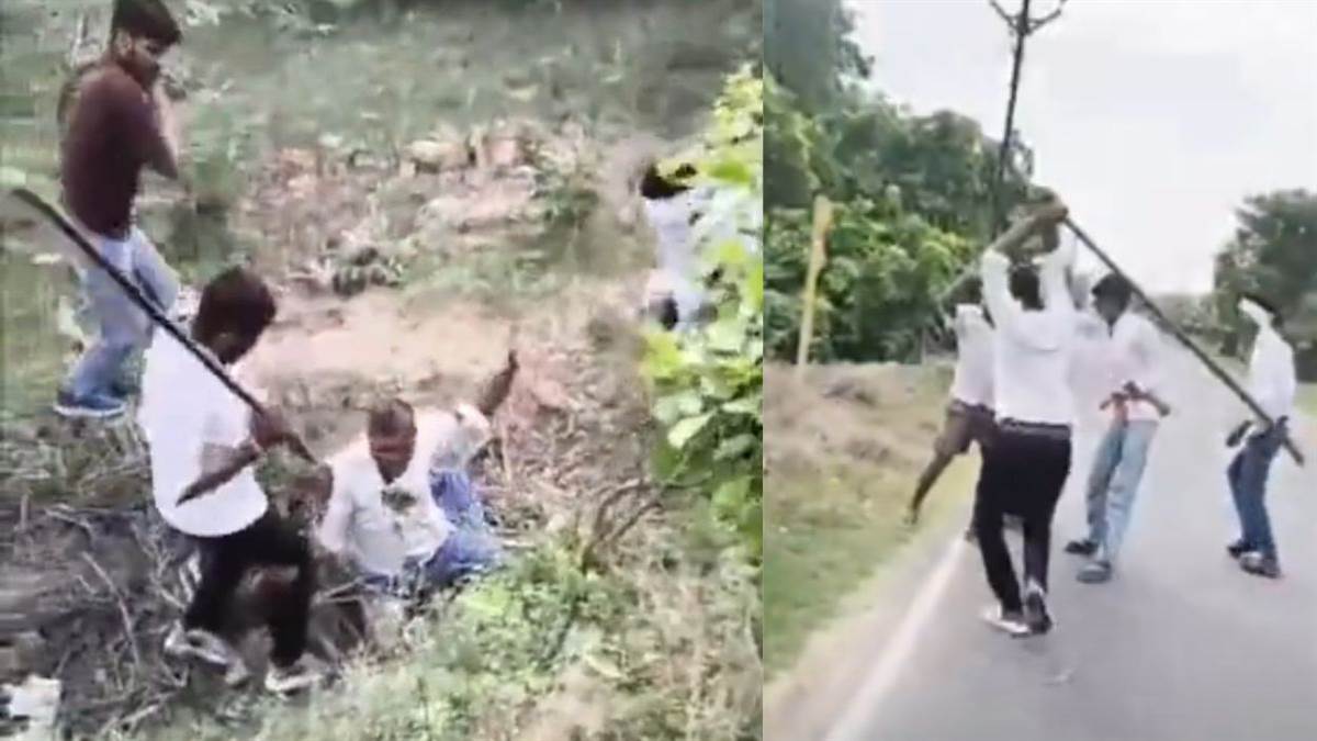 भिंड में दबंगों ने 50 वर्षीय व्यक्ति को लाठियों से बेरहमी से पीटा, वीडियो वायरल होने पर पुलिस ने दर्ज की FIR