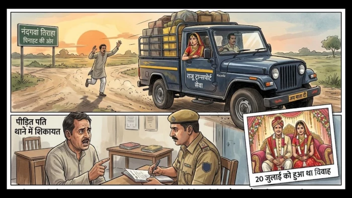 पति दुकान पर खरीदता रहा शगुन की मिठाई, गहने-नकदी समेटकर 'मैक्स' गाड़ी से रफूचक्कर हुई दुल्हन