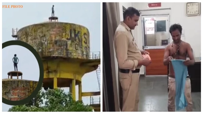 नशे में पानी टंकी पर चढ़ा युवक: जांजगीर पुलिस की सूझबूझ से टला बड़ा हादसा
